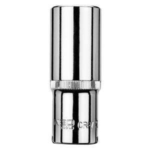 NEO nasadka długa 1/2 cala 22mm, 6-kątna, stal CrV - Klucz do wtyczek