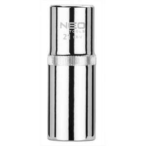 NEO 21mm nasadka długa 1/2 cala, 12-kątna stal CrV - Klucz do wtyczek