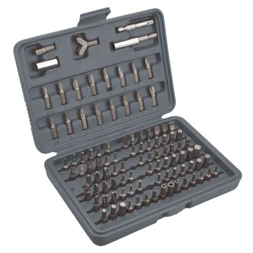 Top Tools 100-teiliges Schraubendreher-Bit-Set, enthält verschiedene Größen und Arten von Bits für verschiedene Anwendungen