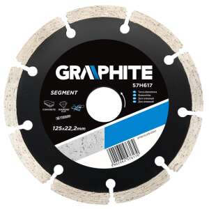 Graphite 125mm Segmented Diamond Cutting Disc for Concrete - Graphite