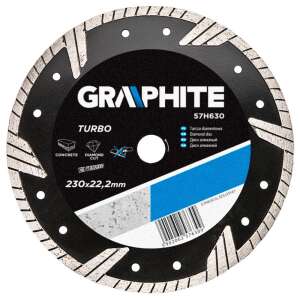 Graphite 230mm Turbo Diamanttrennscheibe für Beton, Stein und Mauerwerk - Graphite