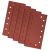 Graphite sandpaper 5pcs, velcro, 115 x 230mm, k180, perforated 49945684