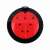 TOO 2 literes katica szenzoros szemetes, black and red ladybug design, sensor trash can, top view