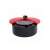 TOO 2 literes katica szenzoros szemetes, black and red ladybug design, sensor trash can, open lid