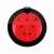 TOO 2 literes katica szenzoros szemetes, black and red ladybug design, sensor trash can, top view