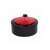 TOO 2 liter sensor trash can, ladybug design, black and red