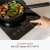 Clatronic EKI 3569 induction hob, black, 29 cm, 1 cooking zone, automatic pot detection, 10 power levels