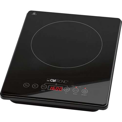 Clatronic EKI 3569 induction hob, black, 29 cm, 1 cooking zone, automatic pot detection