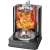 Clatronic DVG 3686 1400 W, 360° drehender schwarzer Edelstahl-Döner-Multigrill mit Hähnchen