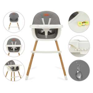 MoMi FLOVI 2IN1 Etetőszék -sötétszürke 