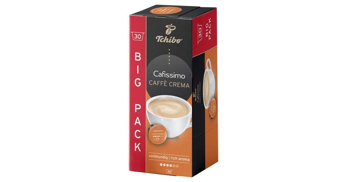 Tchibo Cafissimo Caffe Crema Rich Aroma 30 Db Kávékapszula | Pepita.hu