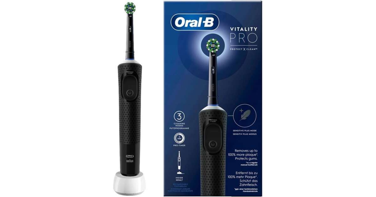 Oral-B D103 Vitality Fekete Elektromos Fogkefe | Pepita.hu