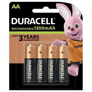 Duracell Wiederaufladbare AA 1300mAh Batterien 4er-Pack - Duracell Batterien