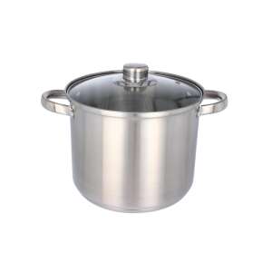 Stainless steel pot with lid, 30x21cm, 14L - Clay pot