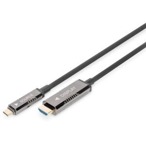 Cablu Digitus AK-330150-200-S USB-C la HDMI, 20m - Convertoare HDMI