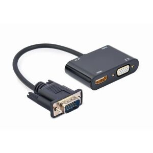 Kabel Gembird Adapter HDMI do VGA - Podłącz źródło HDMI do wyświetlacza VGA - Konwerter HDMI