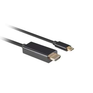 Kabel adaptera Lanberg CA-CMHD-10CU-0018-BK USB-C do HDMI, 1,8 m - Kable i akcesoria