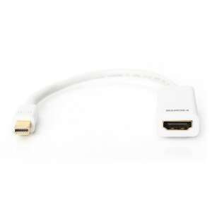 Digitus Mini DisplayPort auf HDMI Adapterkabel, 0,15 m, Weiß - Digitus