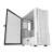 Darkflash DK431 computer case with tempered glass side panel open, white