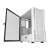 Darkflash DK431 computer case with tempered glass side panel open, white