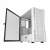 Darkflash DK431 computer case with tempered glass side panel open, white