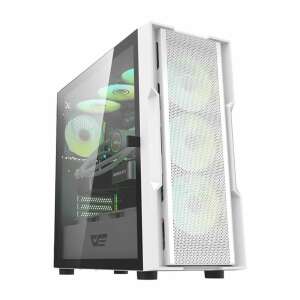 Darkflash DK431 White PC Case with RGB Fans and Components - Darkflash