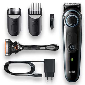 Braun BT3340 beard trimmer kit with attachments, Gillette razor, and charger - Beard Trimmer