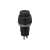 Fekete nyomógombos kapcsoló, 2A - 250V AC, SPST, M10x1 beépítési méret, 5mm csatlakozó méret