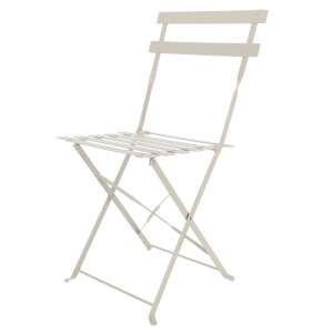 Összecsukható bisztró szék, bézs színű, 44 cm