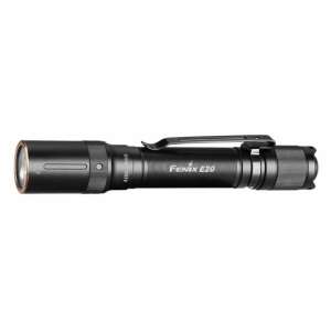 Lanternă Fenix E20 V2.0 LED, neagră, vedere laterală - Lămpi și iluminat