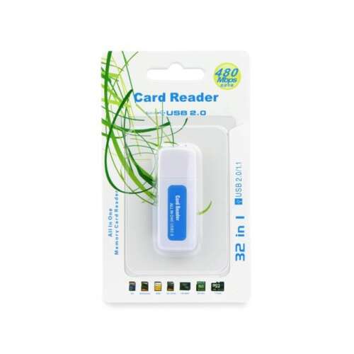 Cititor de carduri USB 2.0 pentru carduri de memorie SDHC, SD, MMC, RS-MMC, mini SD, micro SD, TF, XD, MS, MS DUO, MS PRO DUO