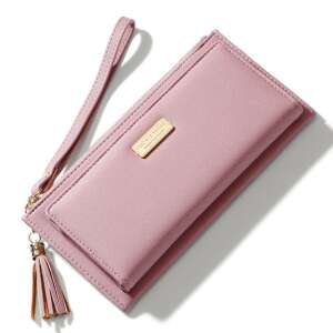 Gyönyörű műbőr női pénztárca, rózsaszín - 20x10 cm 68175369 