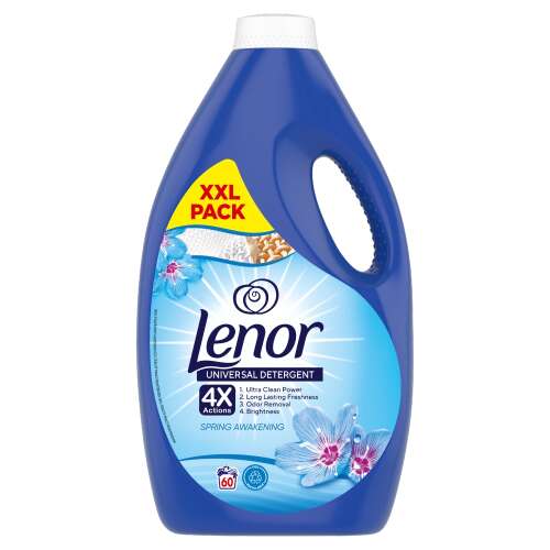 Lenor Spring Awakening течен перилен препарат, бутилка 3L, 60 изпирания