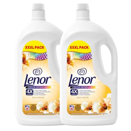 Lenor Vanilla Orchid & Golden Amber Detergent lichid pentru rufe Lenor 2x4l - 160 de spălări