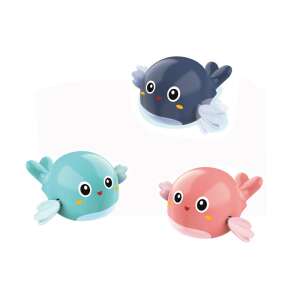 3 wind-up bath toys, blue, pink, and green dolphins, Sea World bath toys - Babies & Toddler