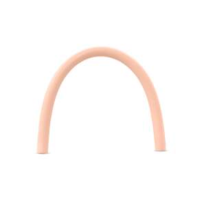 Peach silicone straw for baby, soft and flexible, BPA free, easy to clean - Straw