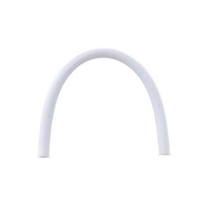 White silicone straw for baby, BPA free, soft on gums, easy to clean, dishwasher safe, reusable, eco-friendly - Straw