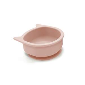 Cicás csúszásgátlós szilikon tálka - rózsaszínű  50007546 Gyerek tányérok, evőeszközök, étkészletek - Tapadókorongos