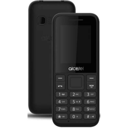 Alcatel 1068D mobiltelefon, kártyafüggetlen, magyar nyelvű, dual sim, fekete