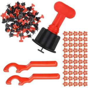 Complete tile leveling system kit, includes clips, wrench, and spacers - Iso Trade