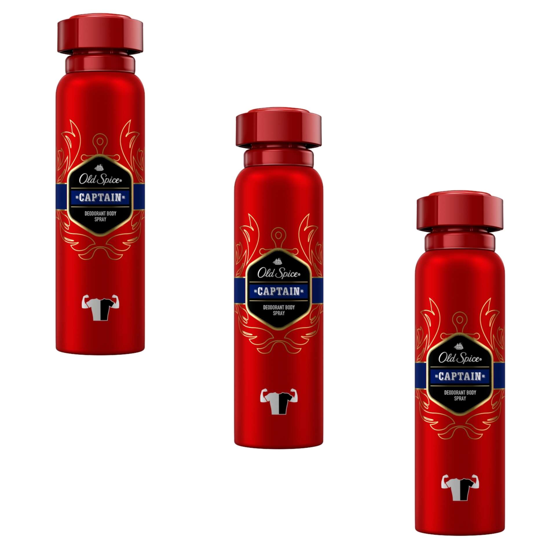 E-shop Old Spice Captain Pánsky deo sprej 3x150ml