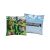 Two-sided Minecraft decorative pillow with character scene and logo