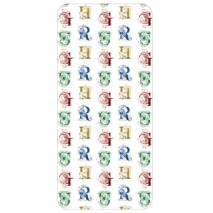 Cearceaf cu elastic Harry Potter Initials 90x200 cm, cearceaf de bumbac pentru copii - Cearsafuri