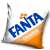 Fanta Orange 40x40 cm decorative cushion cover
