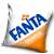 Fanta Orange 40x40 cm decorative cushion cover
