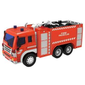Red fire truck toy with lights and sounds, 1:16 scale - Toy