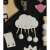 Close-up of Ikonka Cat Busy Board Cloud Element, Sensory Toy Detail