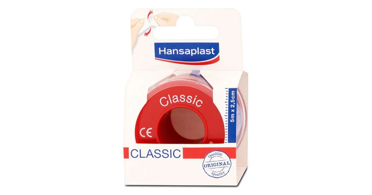 Ragtapasz HANSAPLAST tekercses classic 5 m x 2,5 cm Pepita.hu