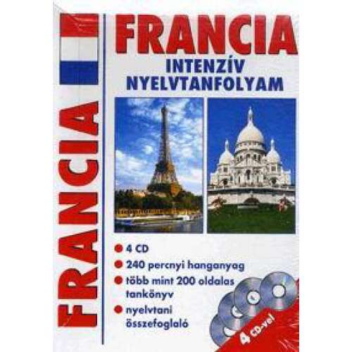 Francia intenzív nyelvtanfolyam - 4 CD-vel, Francia nyelvtanuláshoz, 4 CD-vel - Nyelvkönyv és szótár