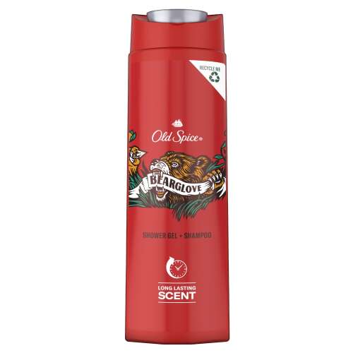 Old Spice Bearglove Sprchový gél a šampón, 400ml, dlhotrvajúca vôňa